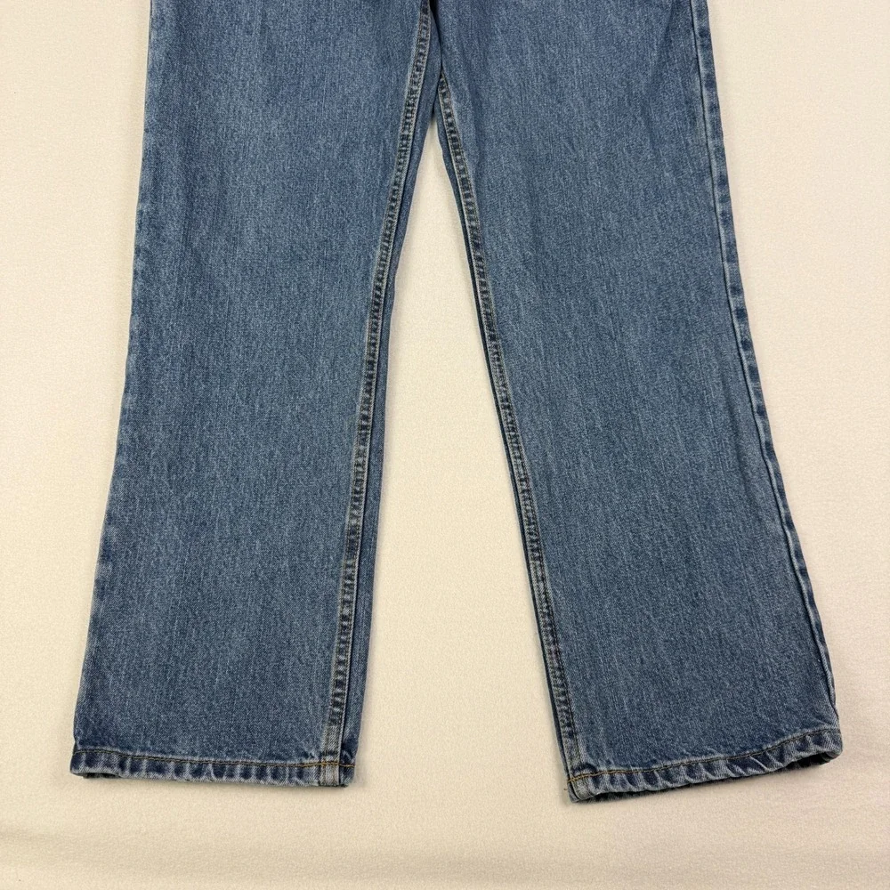 Arizona Mens Jeans Size 36x30 Straight Relaxed Fit Medium Wash Blue Denim‎